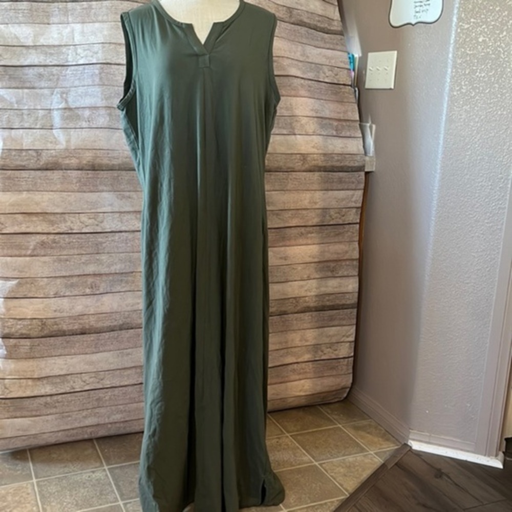 Denim & Co Slvless Perfect Jersey Maxi Dress A290128 NWOT